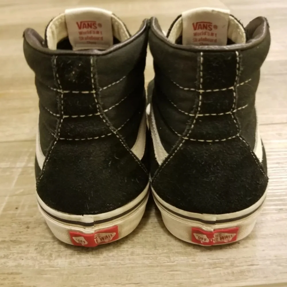 Vans Old School Off The Wall High-Top Skateboard Sneakers Black & White Sz 6